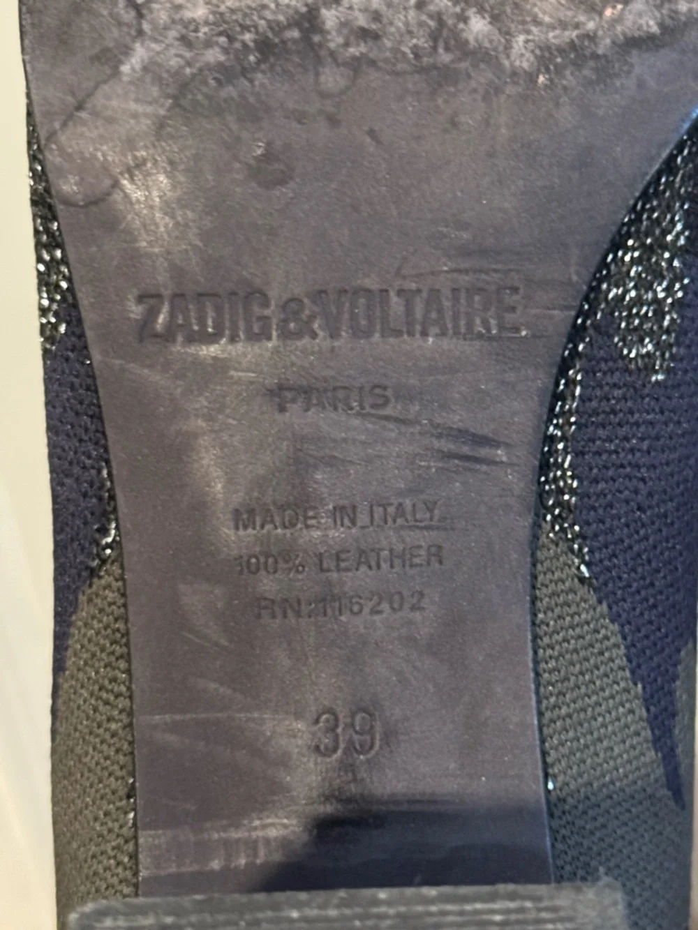 Zadig & Voltaire Camouflage Sparkle Knit Sock Boots Size 39 - Picture 4 of 5